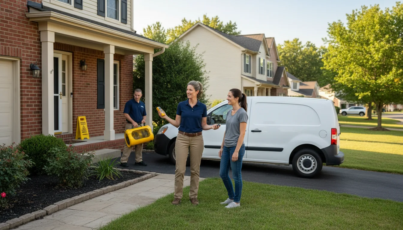 Residential water damage restoration in Black Creek, WI